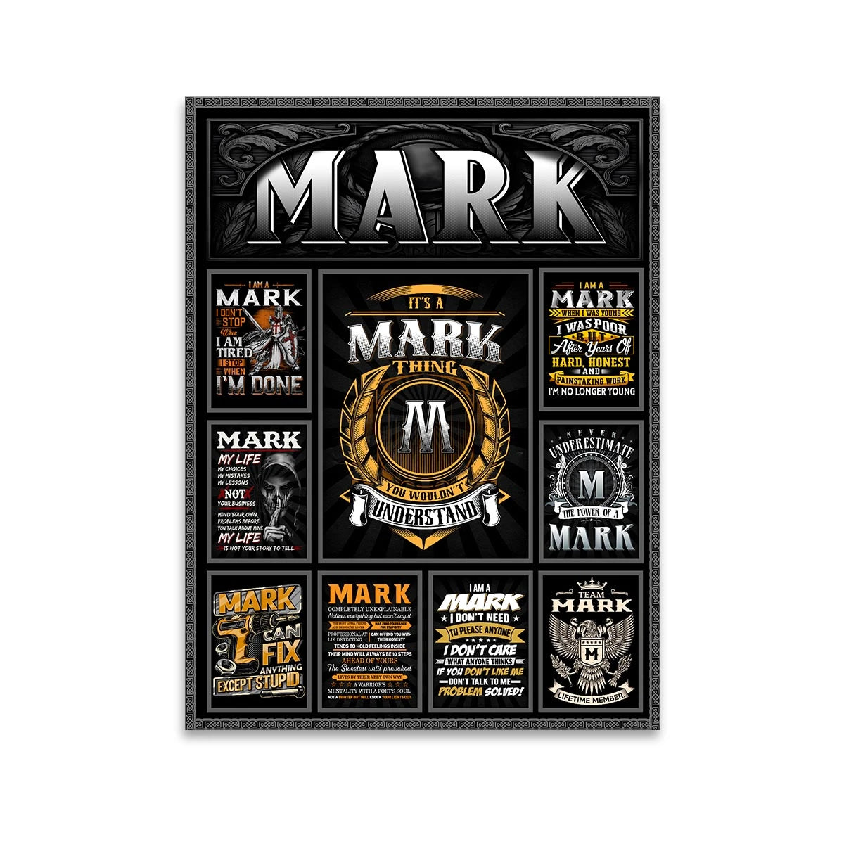 MARK Personalized Sponge Floor Mat – Custom Printed Home Decor 13K1-AR2