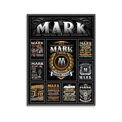 MARK Personalized Sponge Floor Mat – Custom Printed Home Decor 13K1-AR2