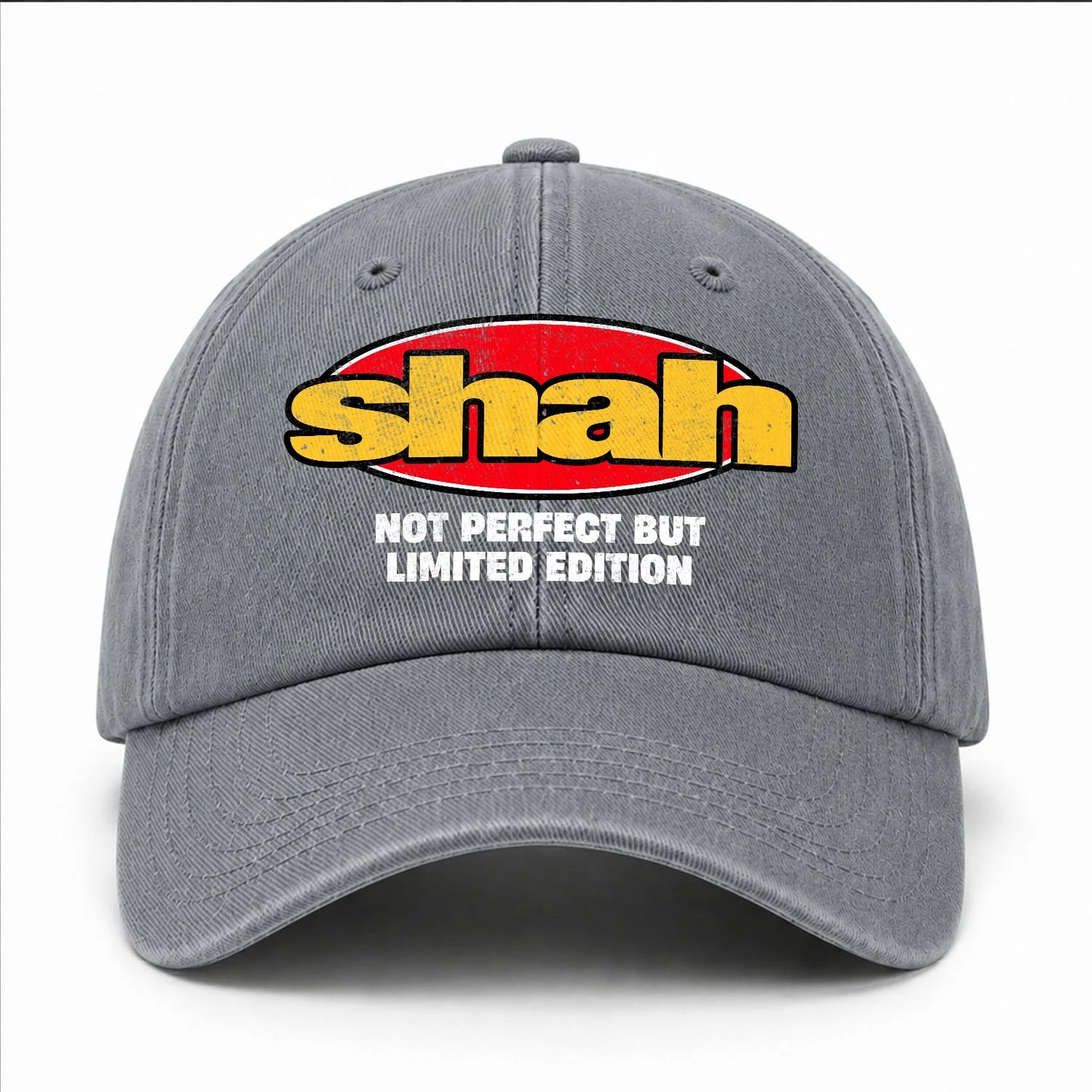 Your Name Not Perfect But Limited Edition Red Logo Washed Cap SHAH 13K1 C84PF
