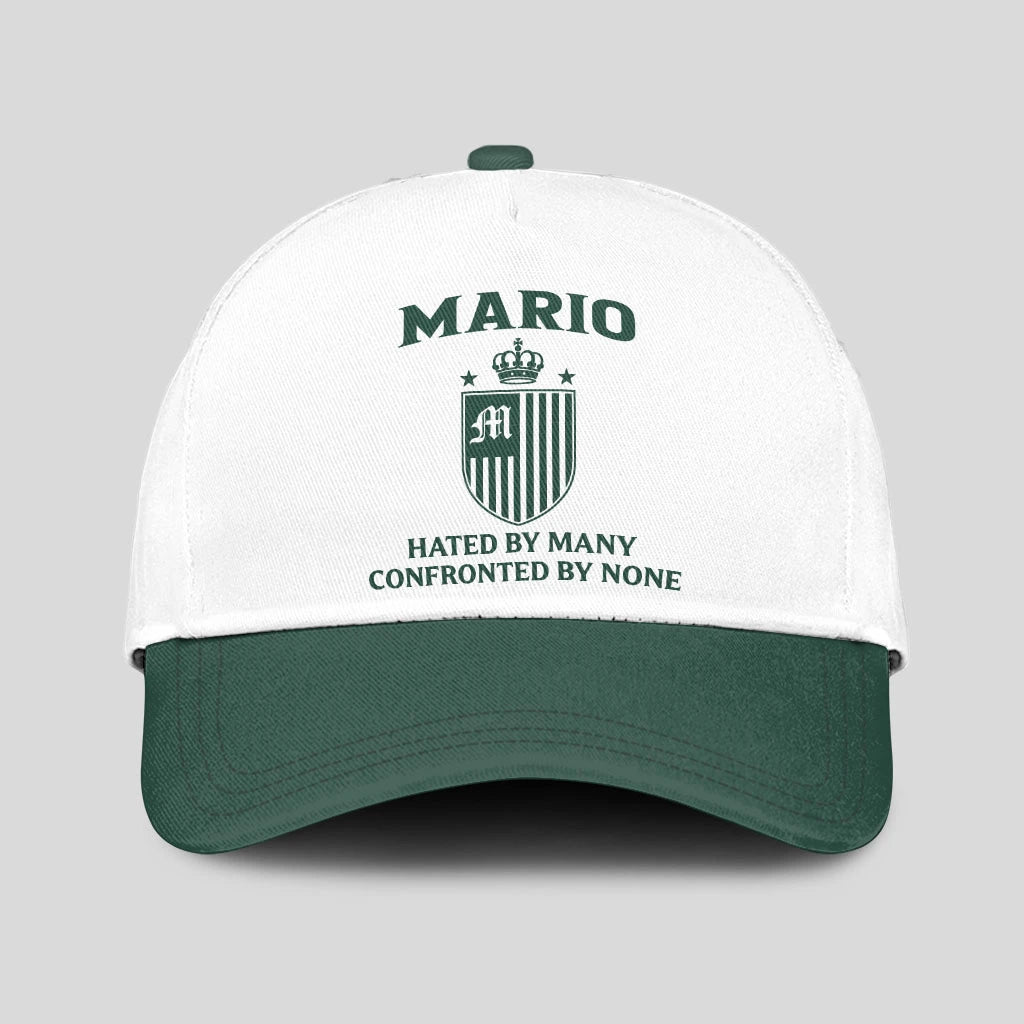 Hated By Many Confronted By None Luxury Logo Cap MARIO 13K1 C41PF