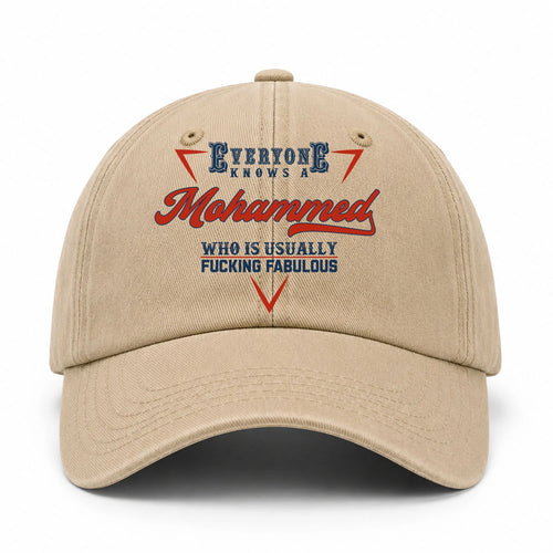 Everyone Knows A Your Name Who Is Usually Fucking Fabulous Washed Cap MOHAMMED 13K1 C53PF