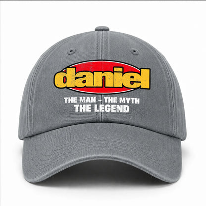 The Man The Myth The Legend Vintage Logo Washed Cap DANIEL 13K1 C162PF