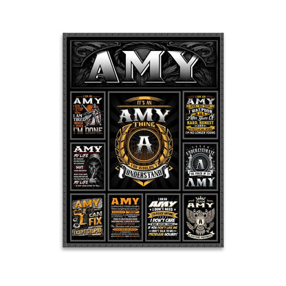 AMY Personalized Sponge Floor Mat – Custom Printed Home Decor 13K1-AR2