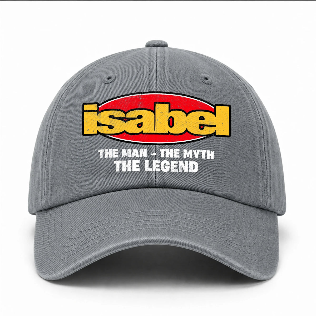 The Man The Myth The Legend Vintage Logo Washed Cap ISABEL 13K1 C162PF