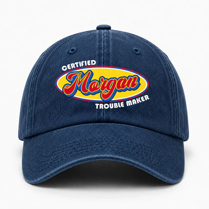 Certified Your Name Trouble Maker Washed Cap MORGAN 13K1 C73PF