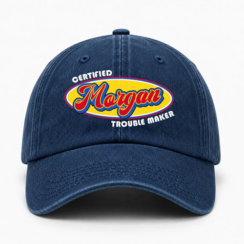 Certified Your Name Trouble Maker Washed Cap MORGAN 13K1 C73PF