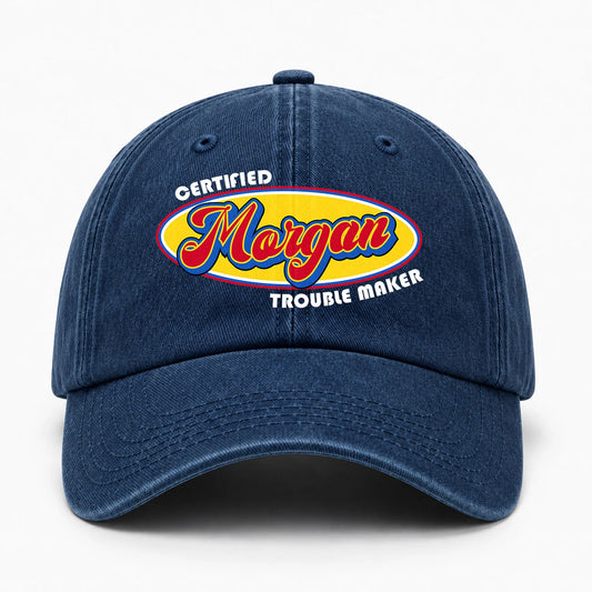 Certified Your Name Trouble Maker Washed Cap MORGAN 13K1 C73PF