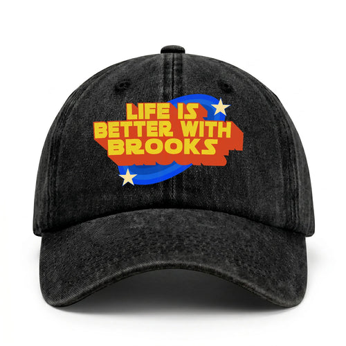 Life Is Better With Your Name Retro Washed Cap BROOKS 13K1 C62PF