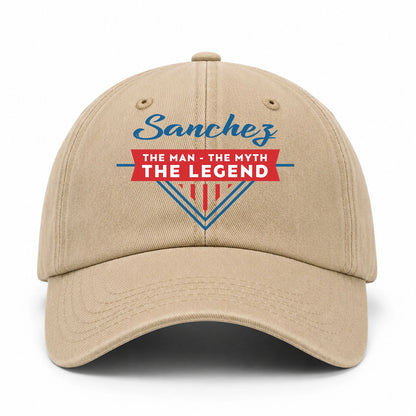 The Man The Myth The Legend Logo Washed Cap SANCHEZ 13K1 C37PF