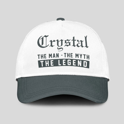 The Man The Myth The Legend Luxury Cap CRYSTAL 13K1 C39PF