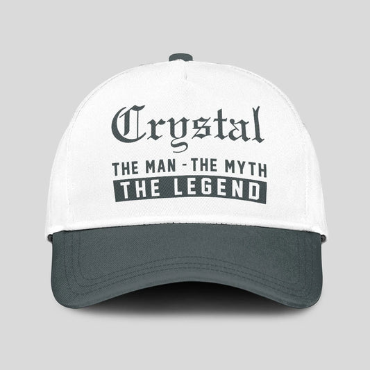 The Man The Myth The Legend Luxury Cap CRYSTAL 13K1 C39PF