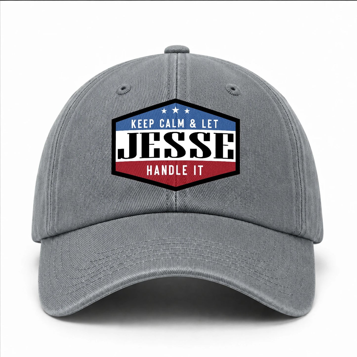 Keep Calm & Let Your Name Handle It Washed Cap JESSE 13K1 C87PF