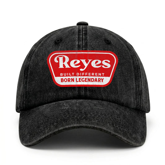 Built Different Born Legendary Red Logo Washed Cap REYES 13K1 C63PF