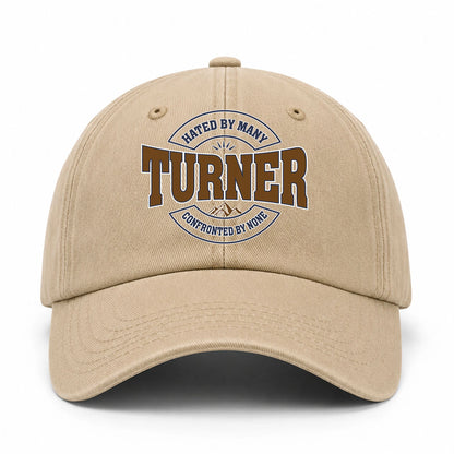 Hated By Many Confronted By None Washed Cap TURNER 13K1 C36PF