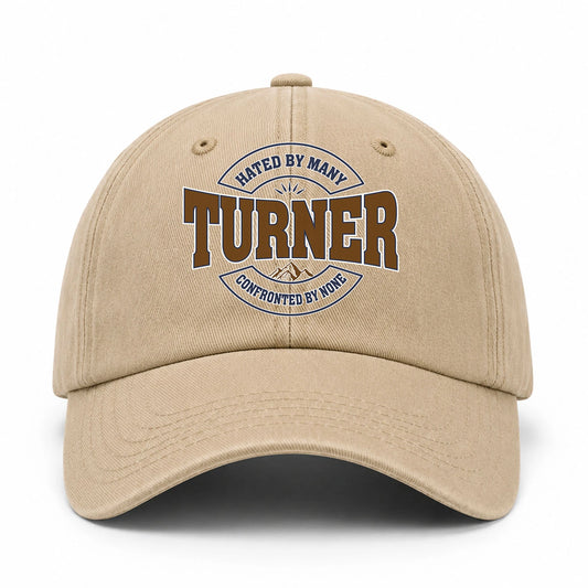 Hated By Many Confronted By None Washed Cap TURNER 13K1 C36PF
