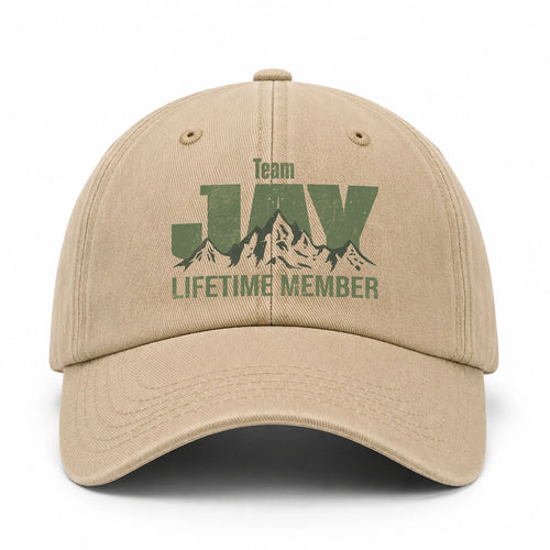 Team Your Name Lifetime Member Mountain Cap JAY 13K1 C58PF