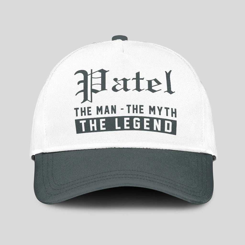 The Man The Myth The Legend Luxury Cap PATEL 13K1 C39PF