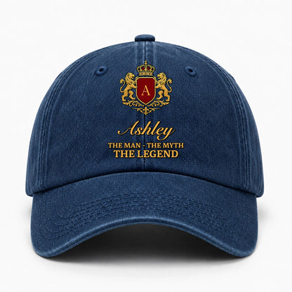 The Man The Myth The Legend Royal Blue Cap ASHLEY 13K1 C49PF