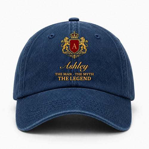 The Man The Myth The Legend Royal Blue Cap ASHLEY 13K1 C49PF