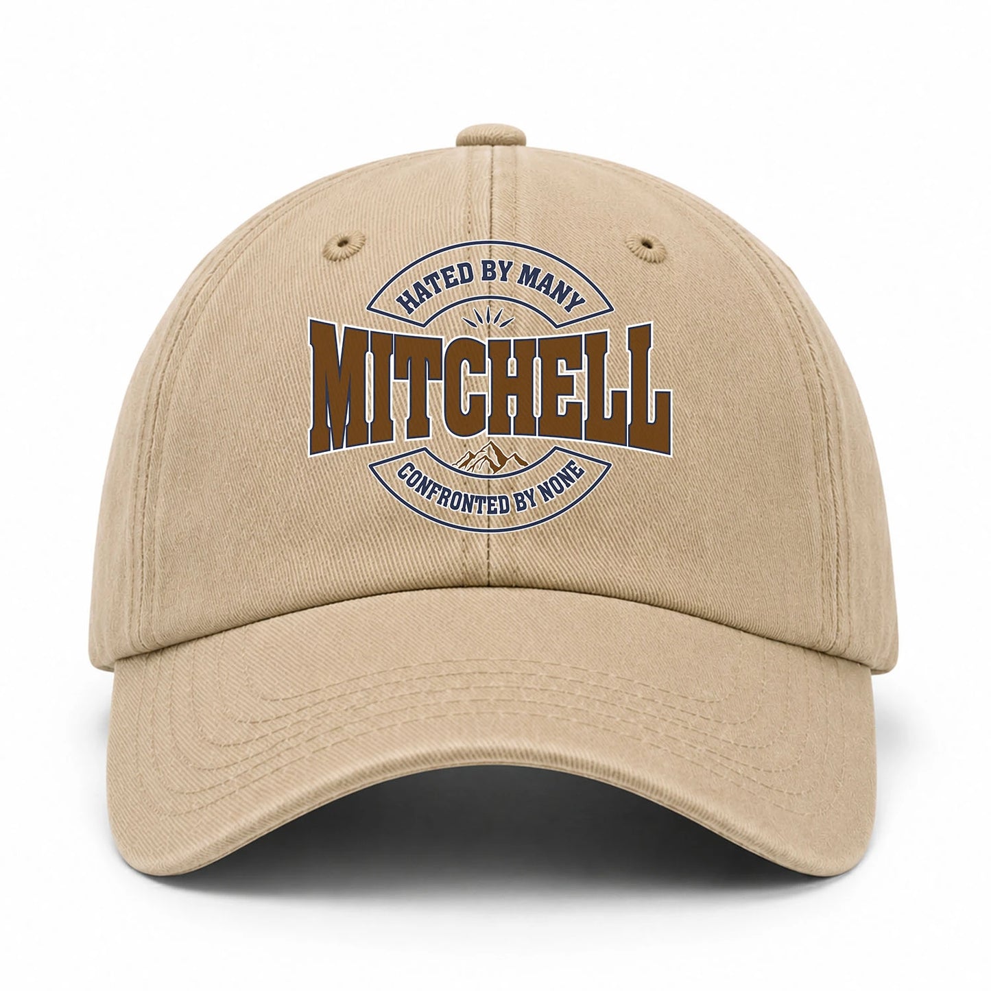 Hated By Many Confronted By None Washed Cap MITCHELL 13K1 C36PF