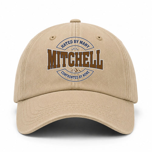 Hated By Many Confronted By None Washed Cap MITCHELL 13K1 C36PF