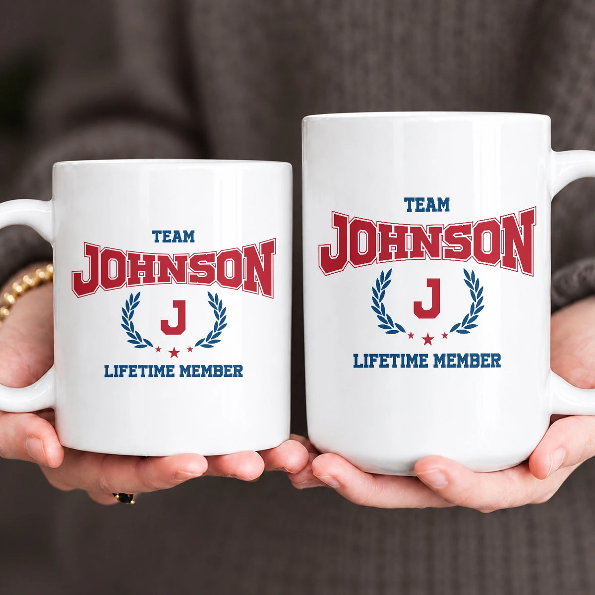 Team Your Name Lifetime Member Sporty Mug JOHNSON 13K1 MG09