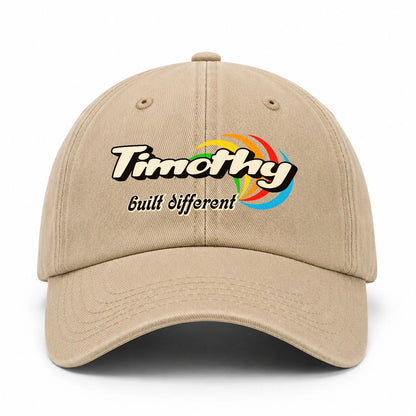 Your Name Built Different Retro Washed Cap TIMOTHY 13K1 C55PF