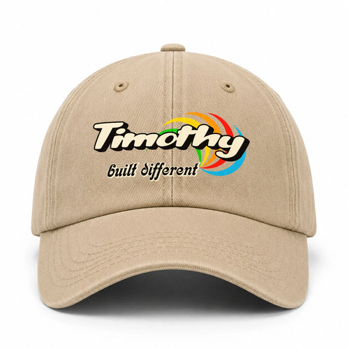 Your Name Built Different Retro Washed Cap TIMOTHY 13K1 C55PF