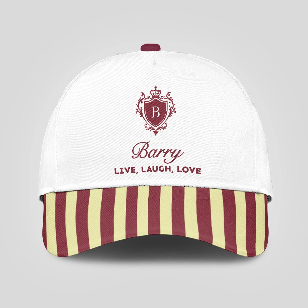 Live Laugh Love Burgundy And Yellow Cap BARRY 13K1 C120PF