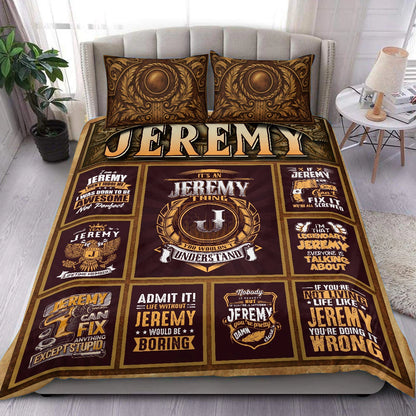 JEREMY Limited Edition Personalized Bedding Set 13K1-BS3