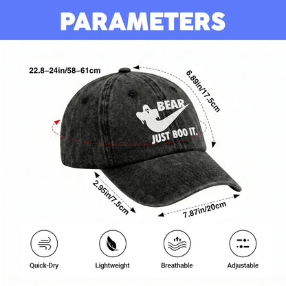 Just Boo It Halloween Washed Cap BEAR 13K1 C83PF