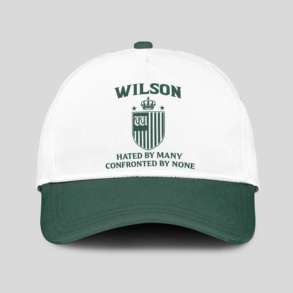 Hated By Many Confronted By None Luxury Logo Cap WILSON 13K1 C41PF
