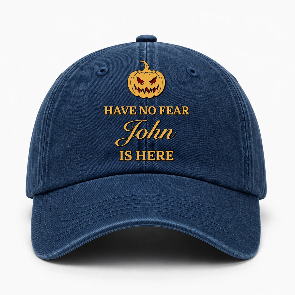Have No Fear Your Name Is Here Jack O' Lantern Washed Cap JOHN 13K1 C165PF