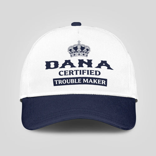 Certified Your Name Trouble Maker Washed Cap DANA 13K1 C148PF