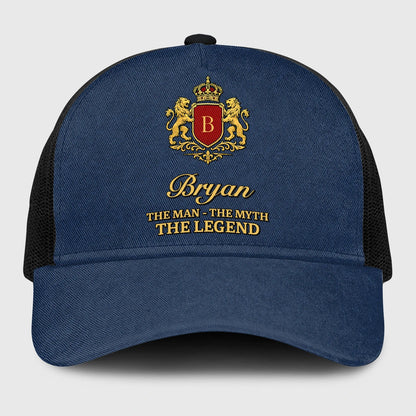 The Man The Myth The Legend Royal Blue Mesh Cap BRYAN 13K1 C187PF