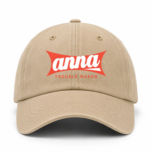 Trouble Maker Red Logo Washed Cap ANNA 13K1 C78PF