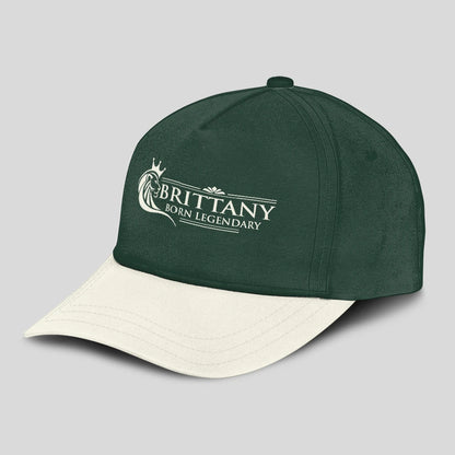 Born Legendary Lion Logo Sage Green And Beige Cap BRITTANY 13K1 C182PF