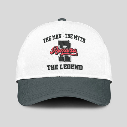 The Man The Myth The Legend Custom Initial Letter And Name Cap ROMERO 13K1 C38PF