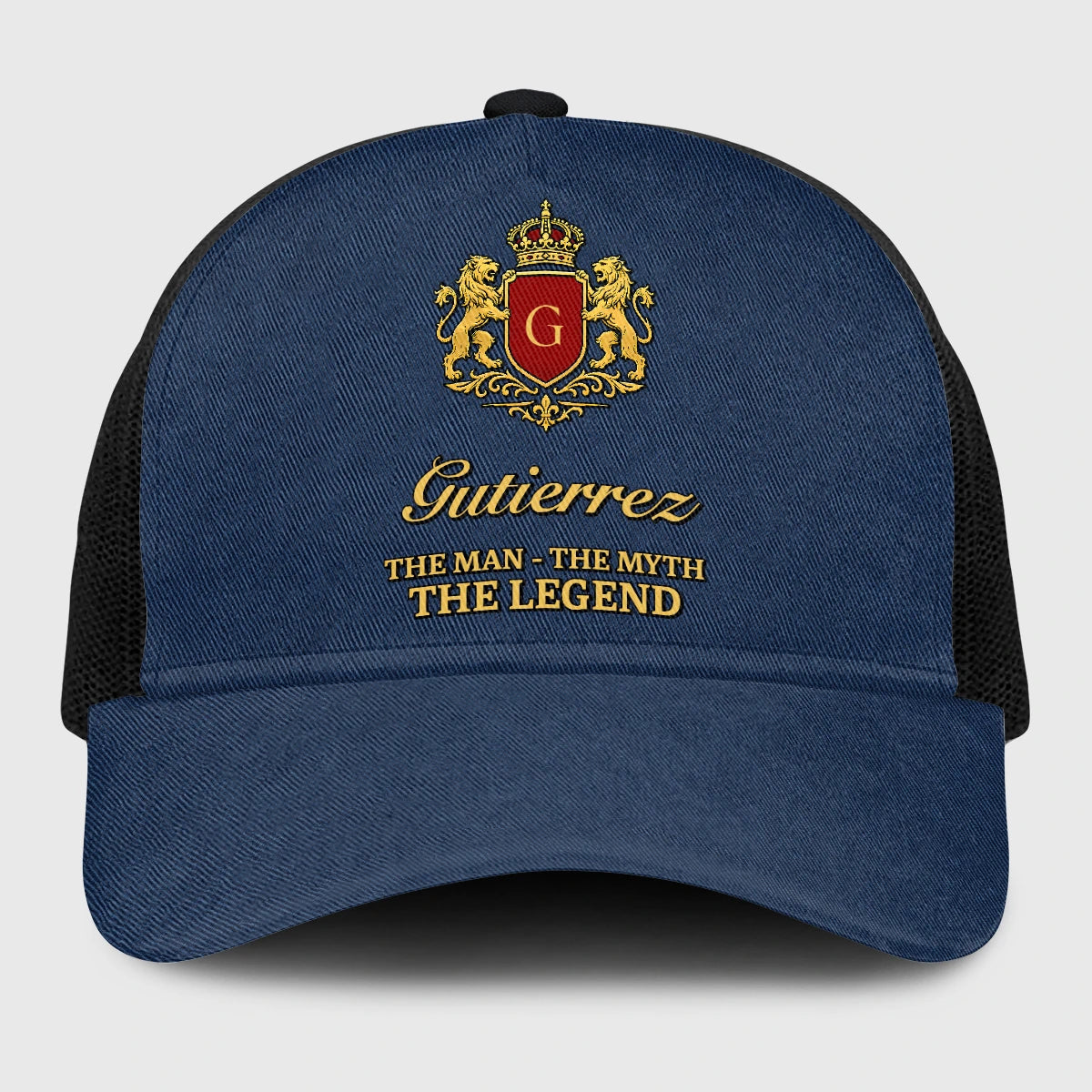 The Man The Myth The Legend Royal Blue Mesh Cap GUTIERREZ 13K1 C187PF