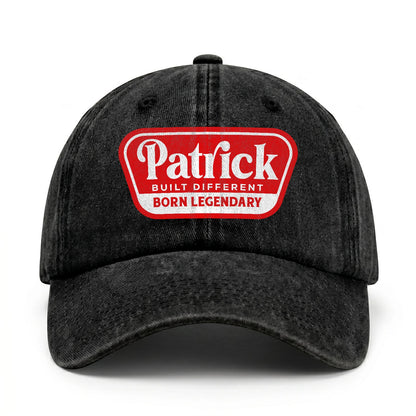 Built Different Born Legendary Red Logo Washed Cap PATRICK 13K1 C63PF