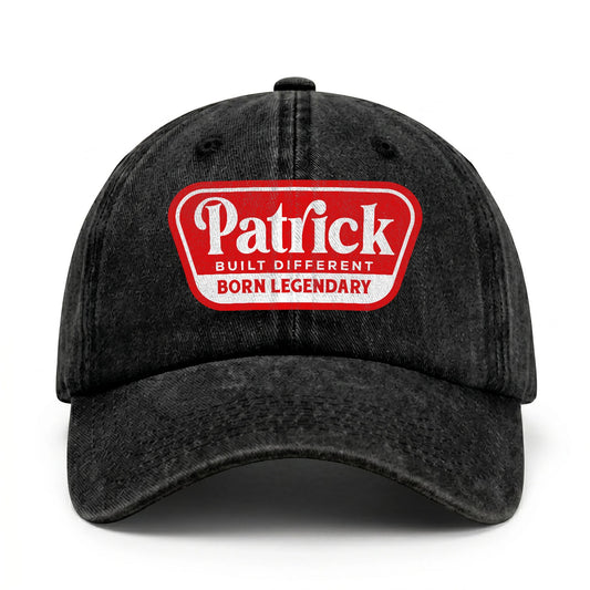 Built Different Born Legendary Red Logo Washed Cap PATRICK 13K1 C63PF