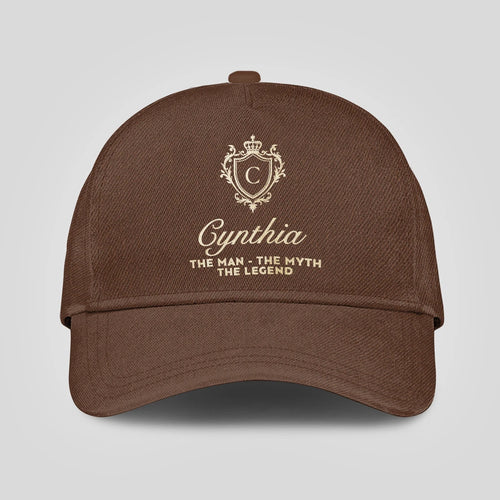 The Man The Myth The Legend Golden Brown Cap CYNTHIA 13K1 C142PF