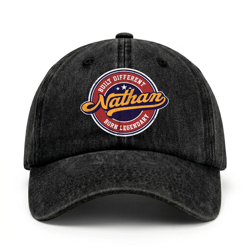 Built Different Born Legendary Logo Washed Cap NATHAN 13K1 C65PF
