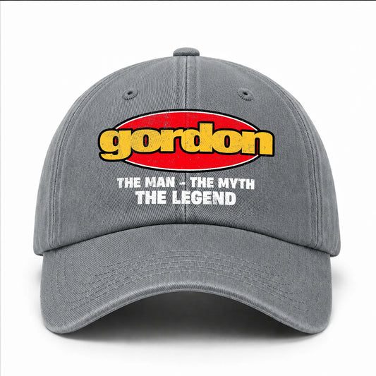 The Man The Myth The Legend Vintage Logo Washed Cap GORDON 13K1 C162PF