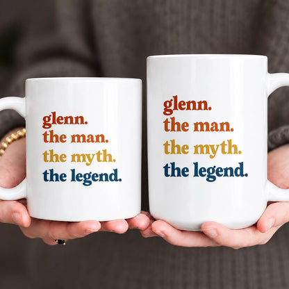 The Man The Myth The Legend Retro Mug GLENN 13K1 MG06