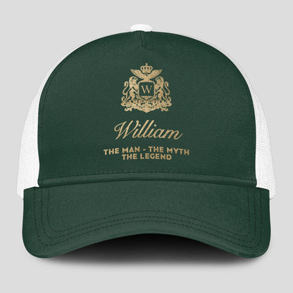The Man The Myth The Legend Sage Green Mesh Cap WILLIAM 13K1 C192PF
