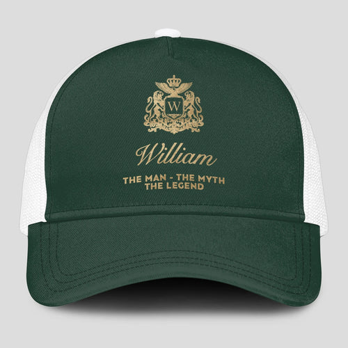 The Man The Myth The Legend Sage Green Mesh Cap WILLIAM 13K1 C192PF