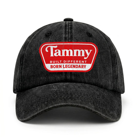 Built Different Born Legendary Red Logo Washed Cap TAMMY 13K1 C63PF