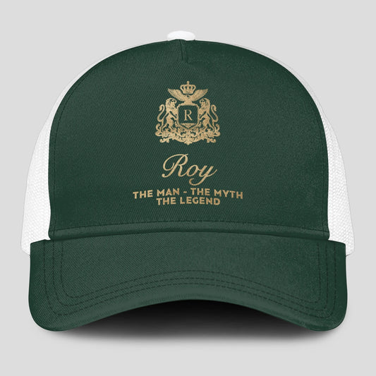 The Man The Myth The Legend Sage Green Mesh Cap ROY 13K1 C192PF