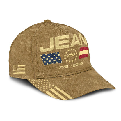 JEAN 13K1-C14PF 250th Anniversary Patriotic Baseball Cap 1776–2026